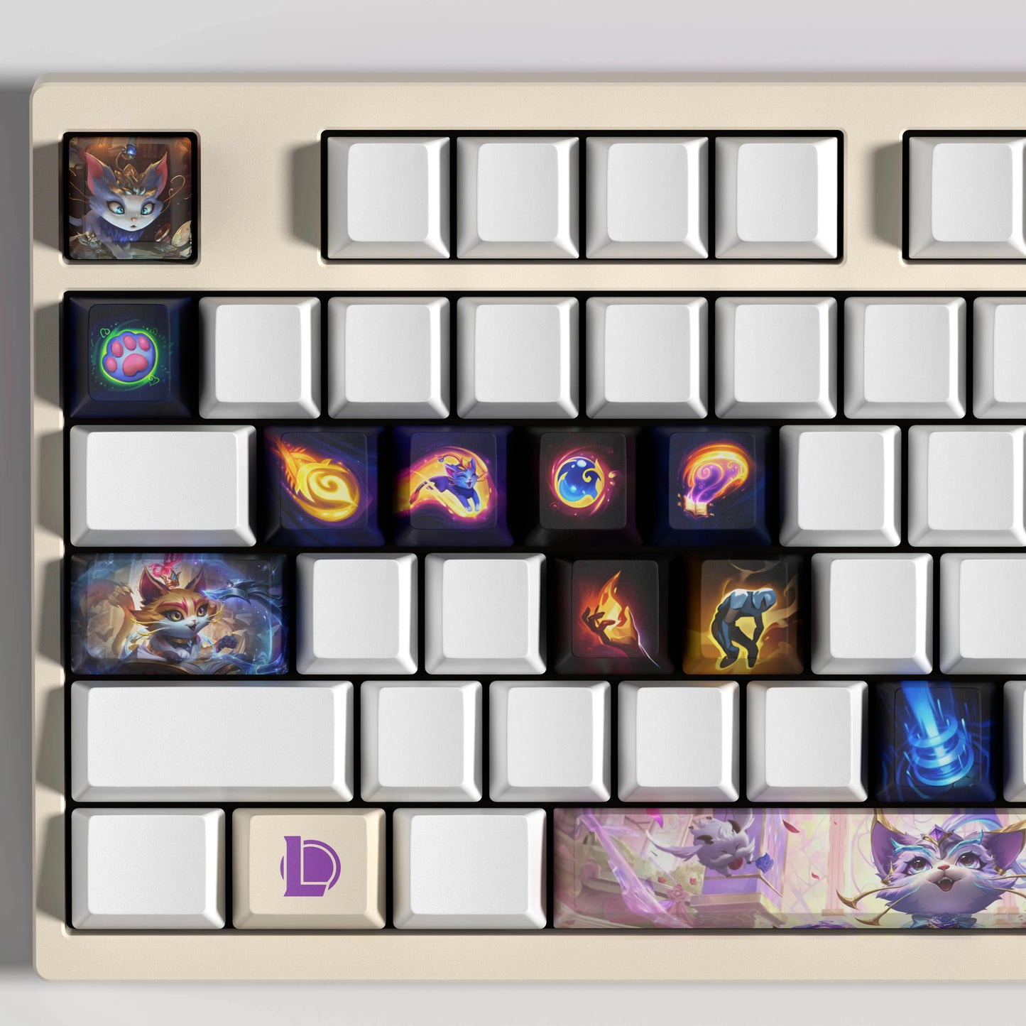 Yuumi Theme Keycaps – 14-Piece Artisan Set for MX Keyboards