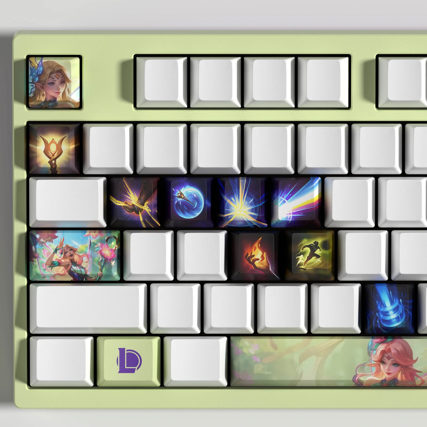 Lux Theme Keycaps – 14-Piece Artisan Set for MX Keyboards