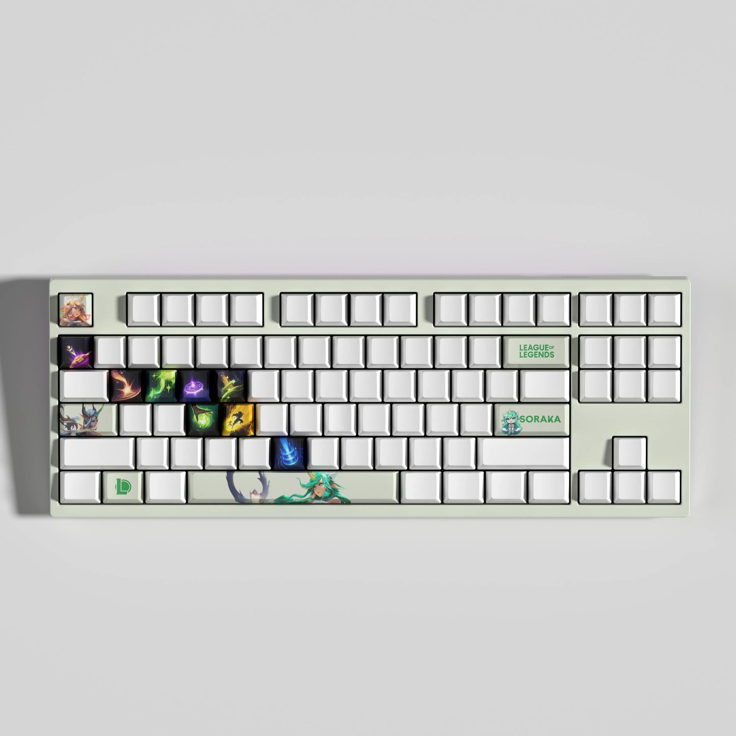 Soraka Theme Keycaps – 14-Piece Artisan Set for MX Keyboards