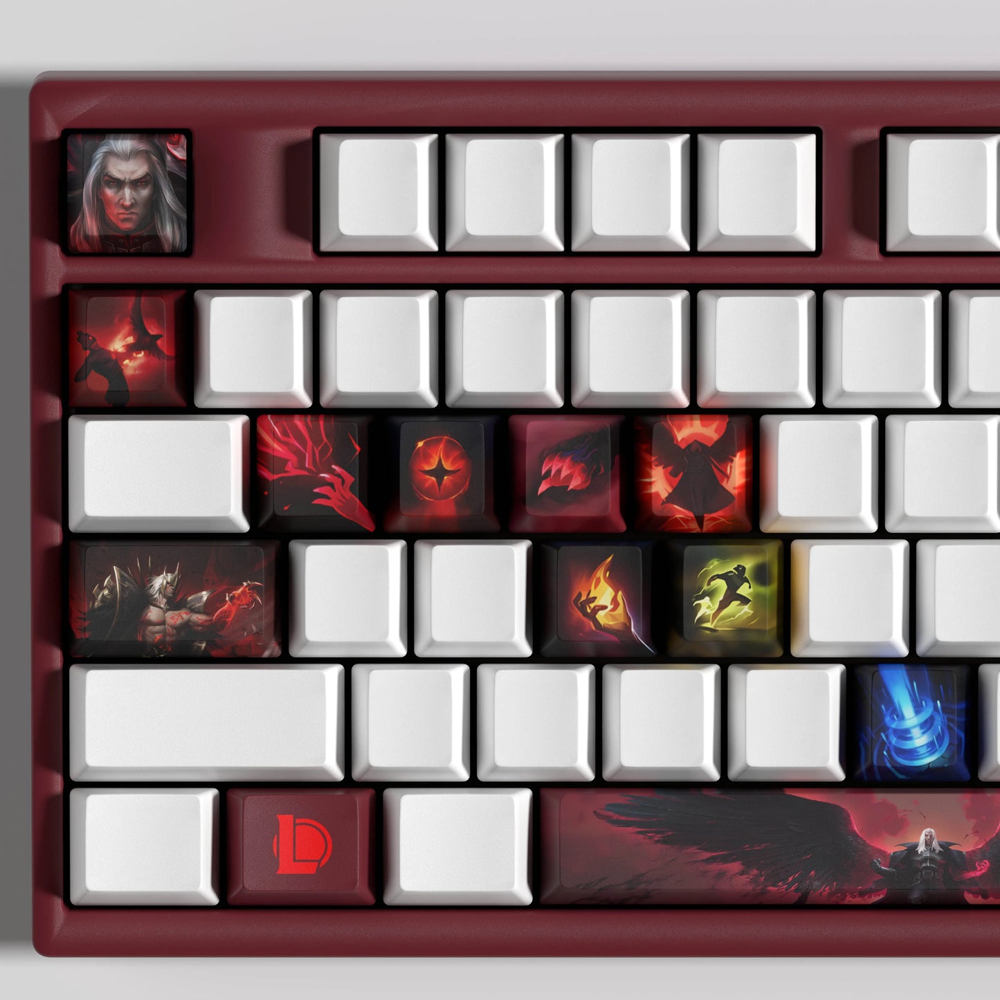 Swain Theme Keycaps – 14-Piece Artisan Set for MX Keyboards