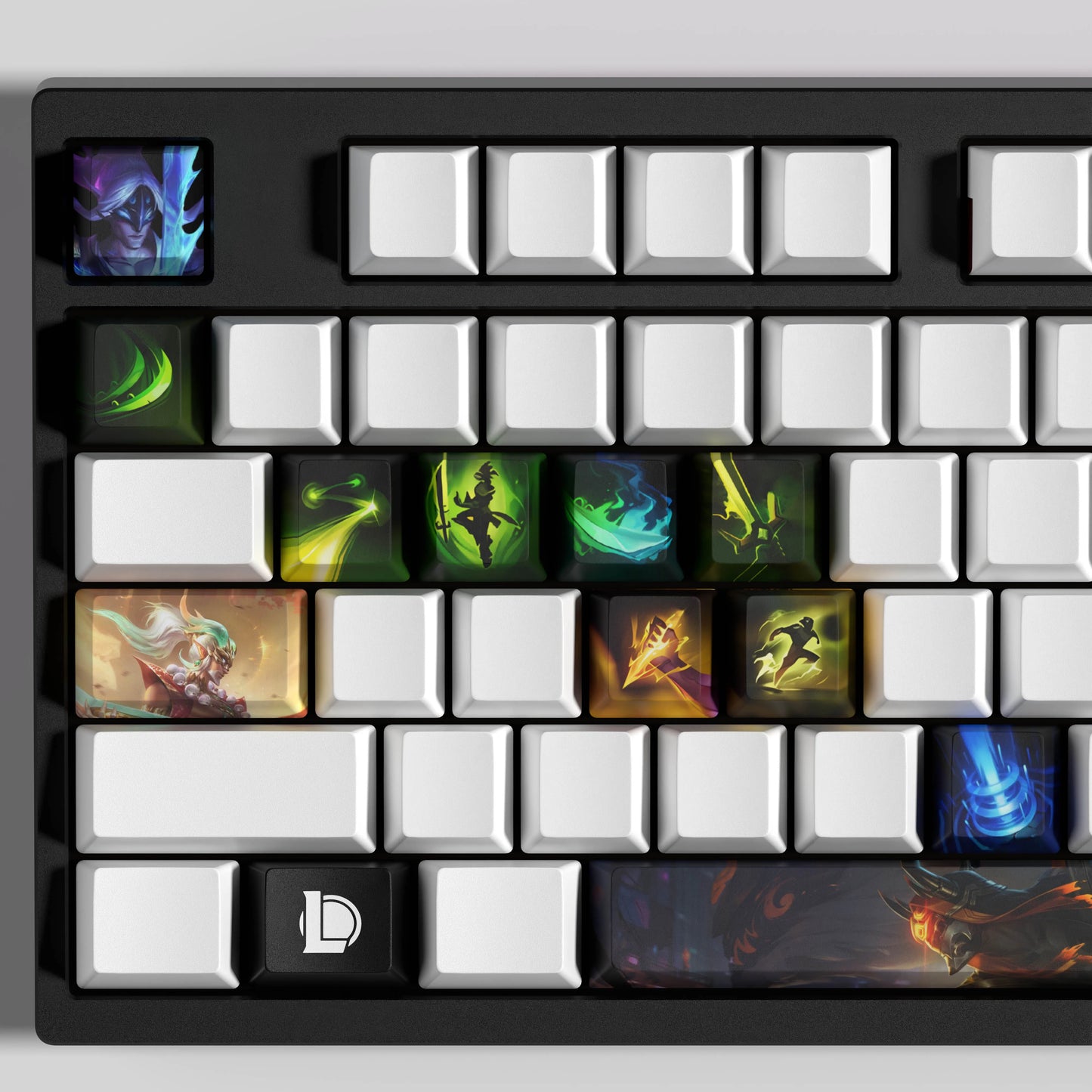 Master Yi Theme Keycaps – 14-Piece Artisan Set for MX Keyboards