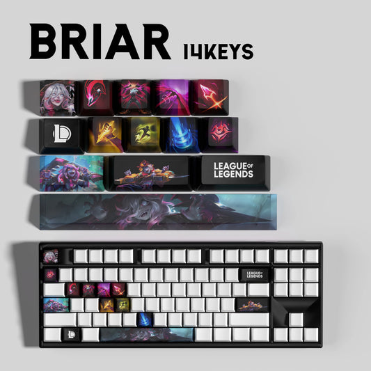 Briar Theme Keycaps – 14-Piece Artisan Set for MX Keyboards