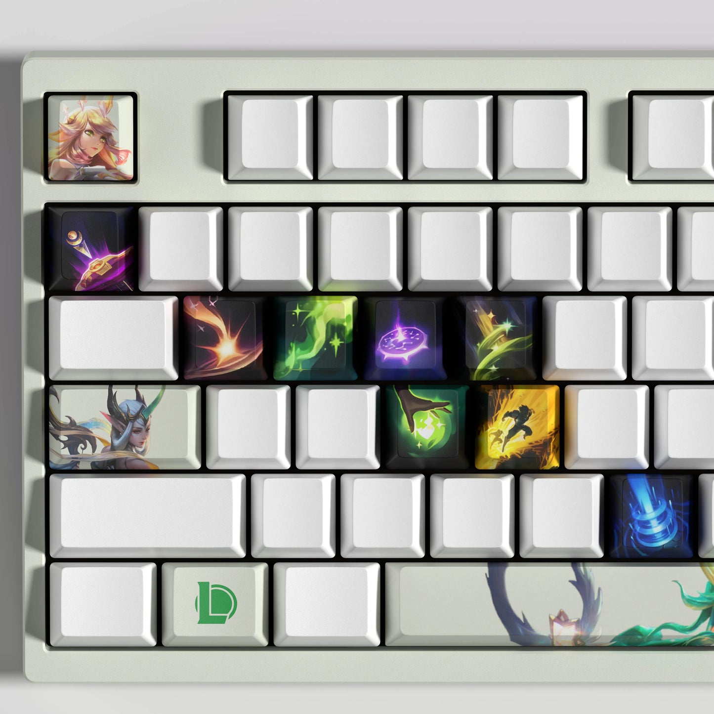 Soraka Theme Keycaps – 14-Piece Artisan Set for MX Keyboards