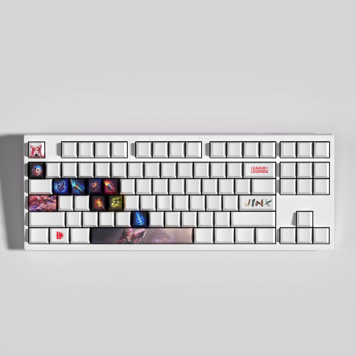 Jinx Theme Keycaps – 14-Piece Artisan Set for MX Keyboards