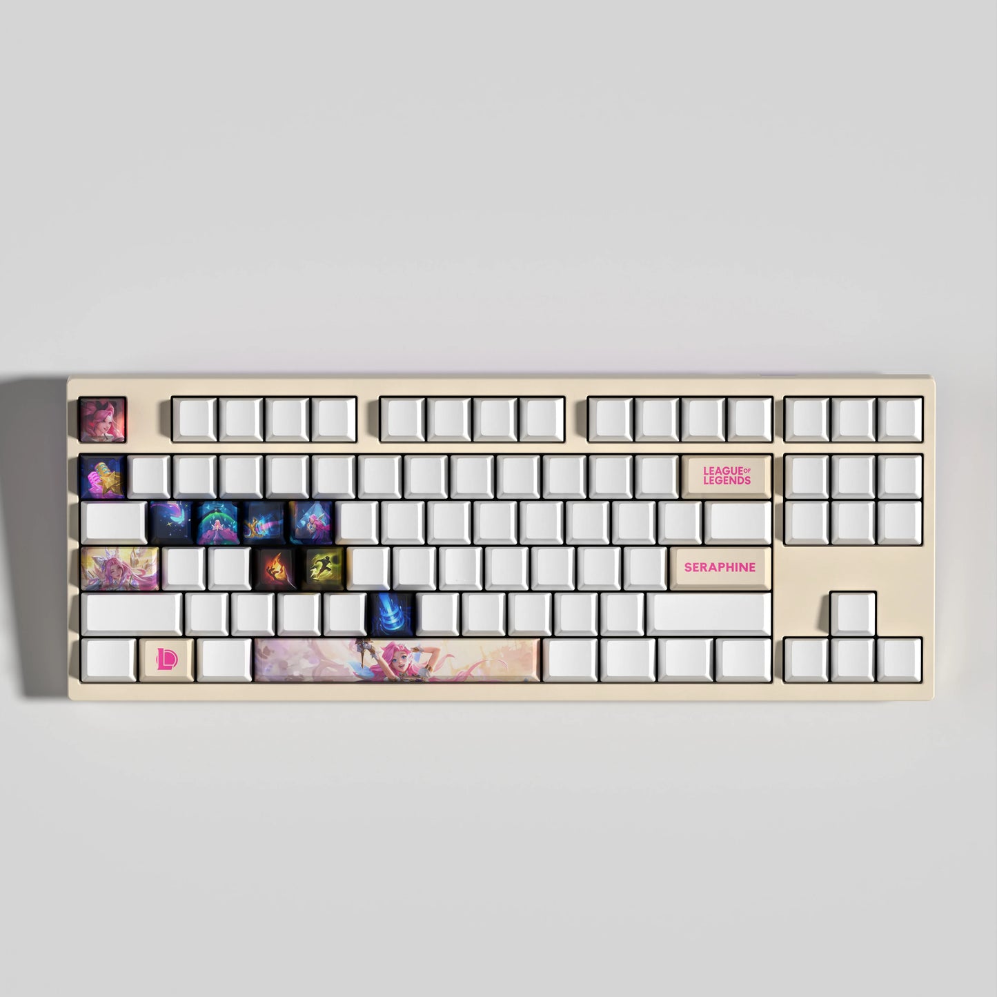 Seraphine Theme Keycaps – 14-Piece Artisan Set for MX Keyboards