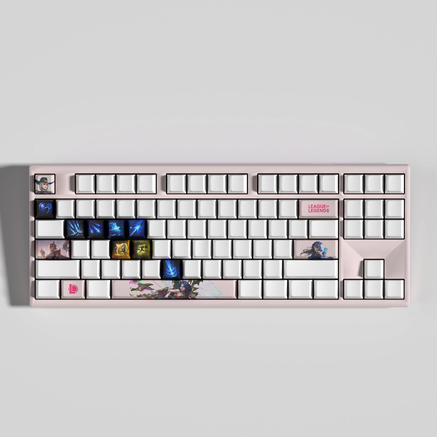 Ashe Theme Keycaps – 14-Piece Artisan Set for MX Keyboards