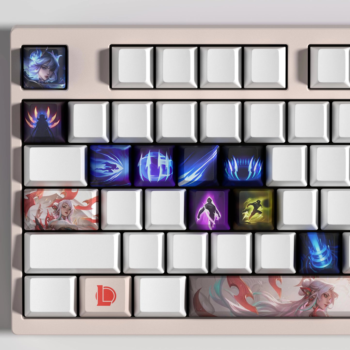 Irelia Theme Keycaps – 14-Piece Artisan Set for MX Keyboards