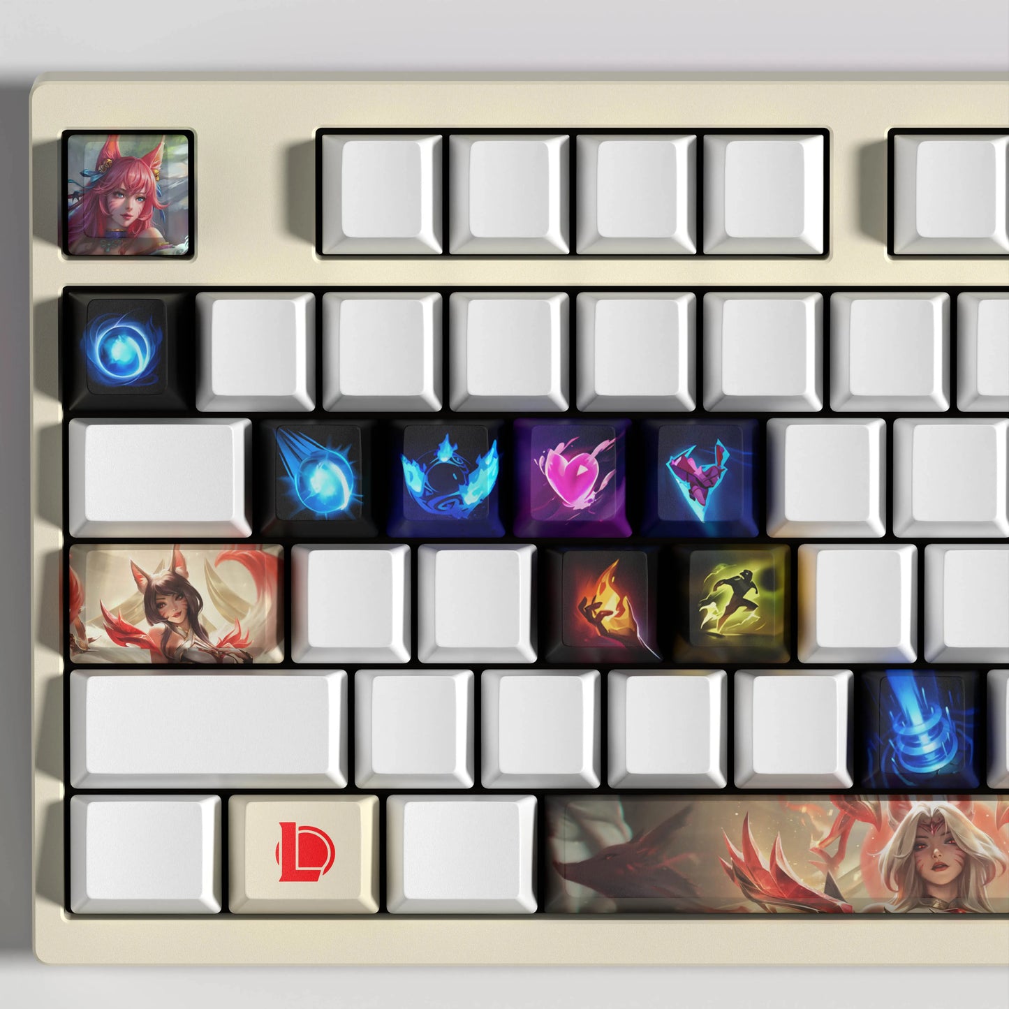 Ahri Theme Keycaps – 14-Piece Artisan Set for MX Keyboards