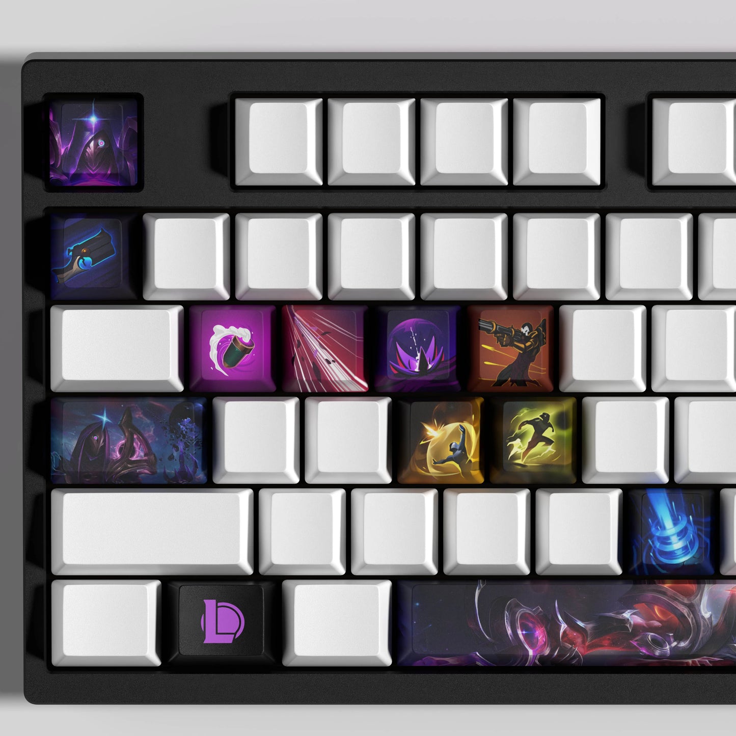 Jhin Theme Keycaps – 14-Piece Artisan Set for MX Keyboards