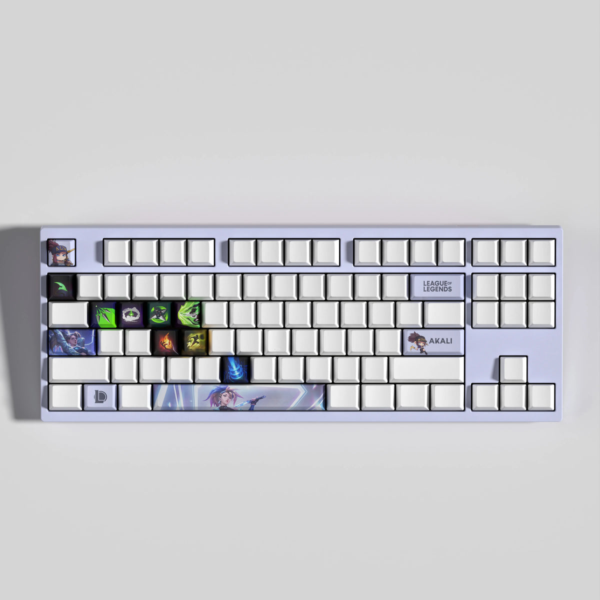 Alinity Key Cap Akali Theme Keycaps – 14-Piece Artisan Set for MX Keyboards – Cap Labs