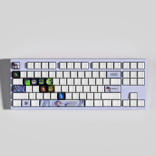 Akali Theme Keycaps – 14-Piece Artisan Set for MX Keyboards